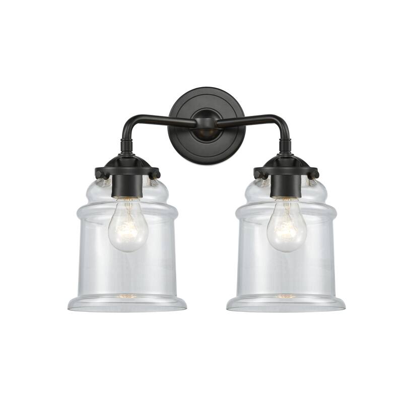 Innovations Lighting Canton 2 Light 14" Wide Bathroom Vanity Light - Oil Rubbed Bronze / Clear