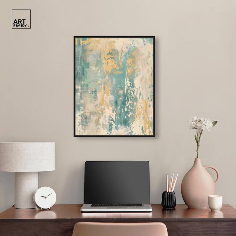 Minted Ivory I Canvas by Art Remedy