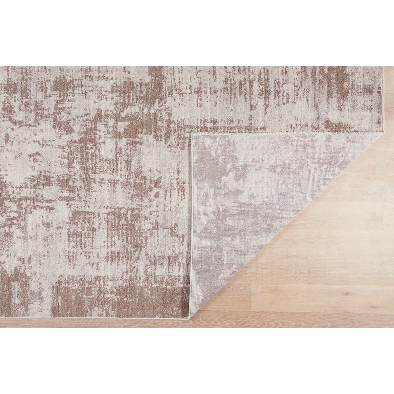 Terra by Obeetee Heirloom Abstract Beige Rug