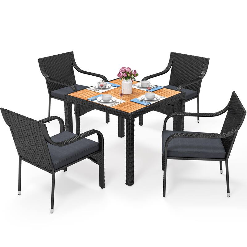 Moasis 5-Piece Square Patio Dining Set - 5 Pcs