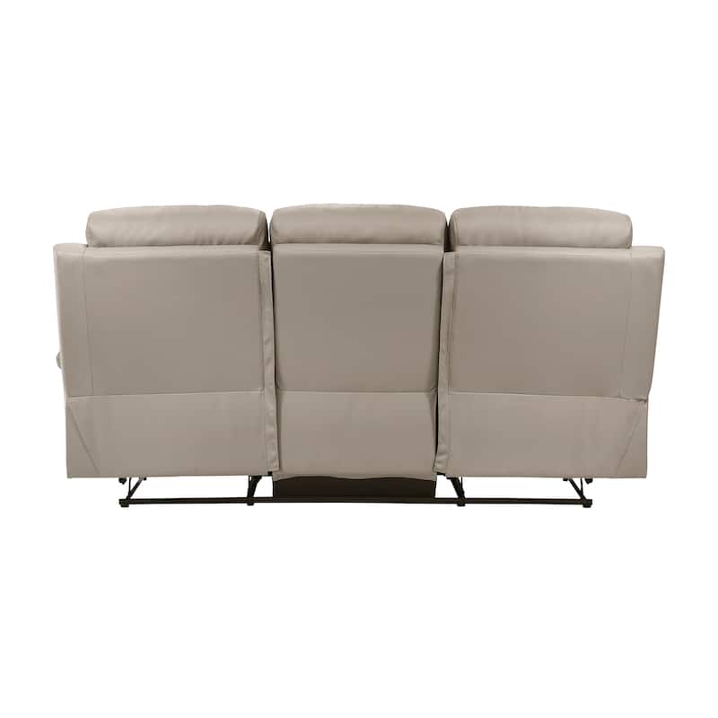 Peperomia Leather 2-Piece Manual Double Reclining Living Room Sofa Set