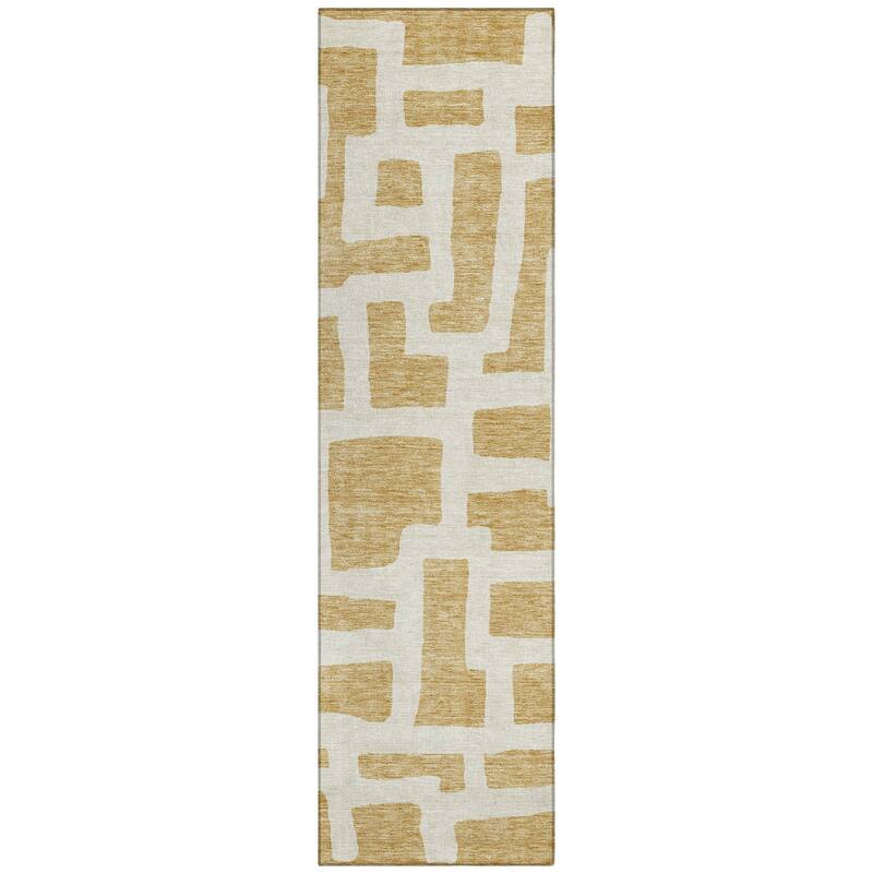 Machine Washable Indoor/ Outdoor Chantille Contemporary Geo Rug