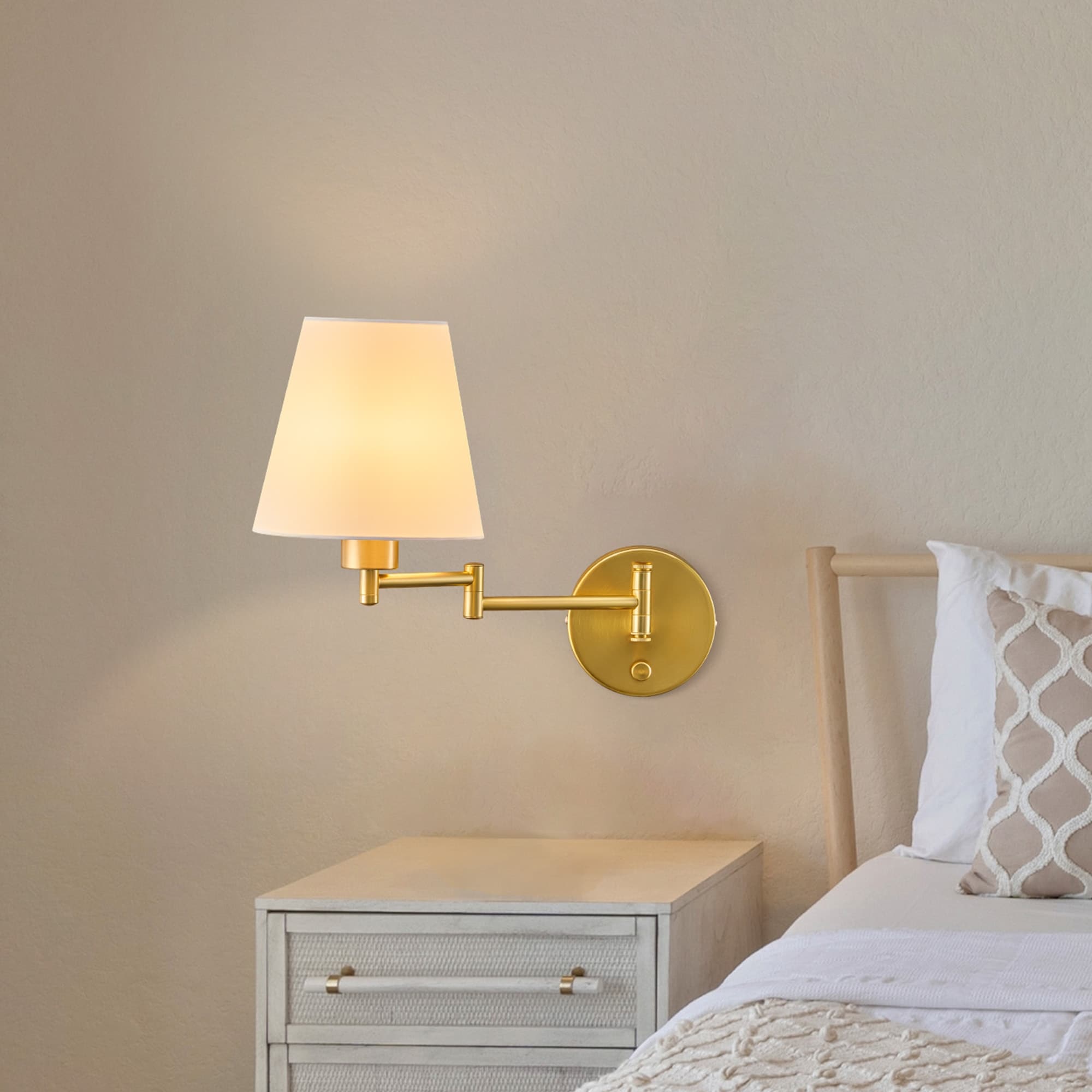 CO-Z Plug-in Swing Arm Wall Mount Sconce - On Sale - Overstock