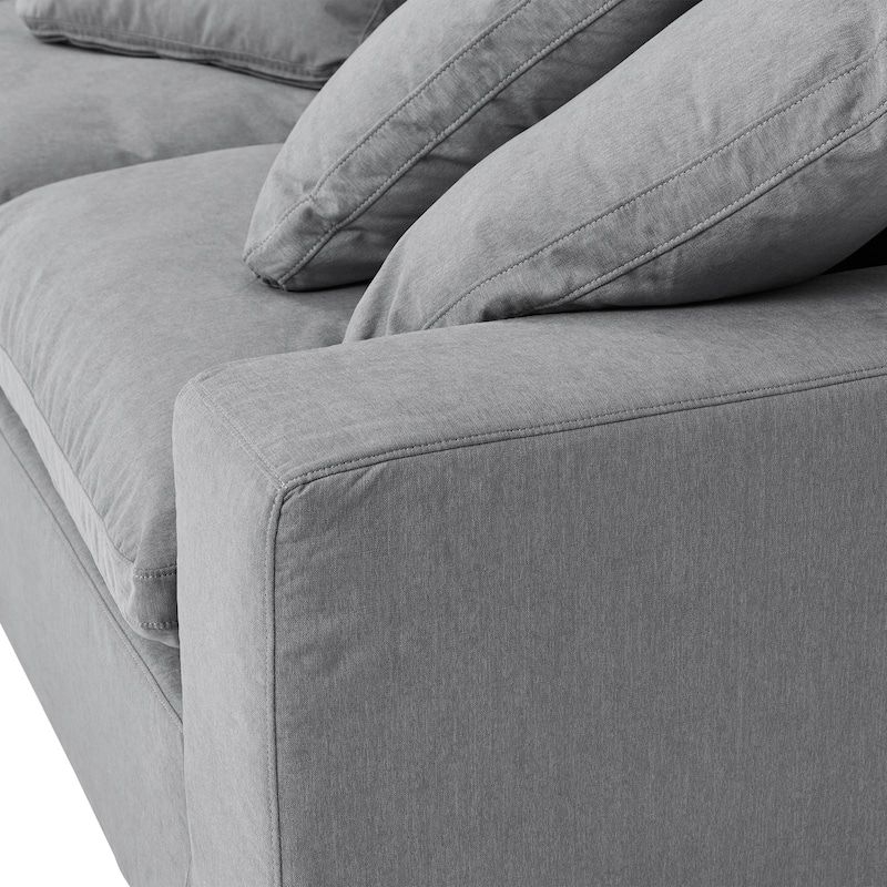 Liberty 96.5" Upholstered Cloud Sofa Couch with Slipcover