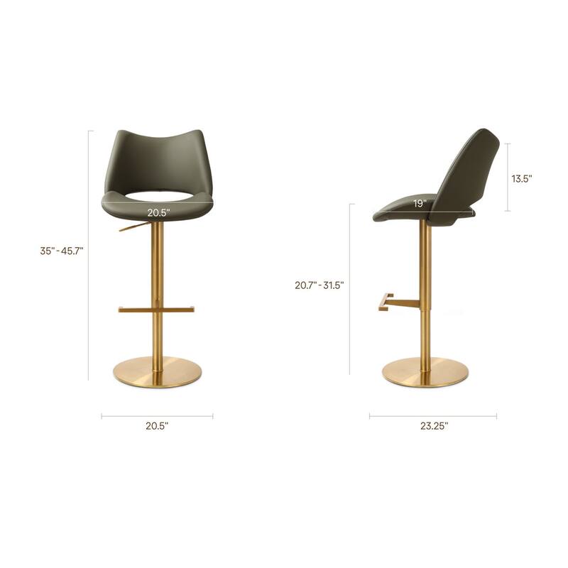 Sola Swivel Adjustable Height Counter Stool