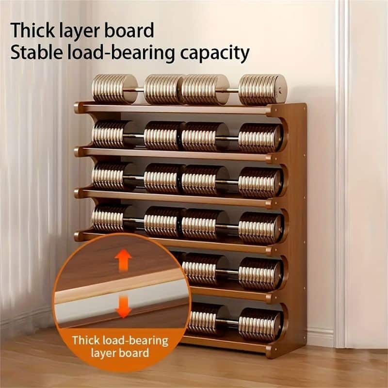 5-Tier Wood Grain Shoe Rack - Versatile, Space-Saving Storage Shelf