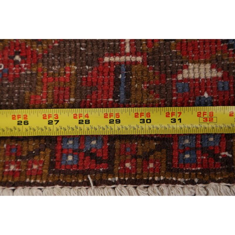 Geometric Heriz Persian Area Rug Wool Handmade Living Room Carpet - 7'8" x 10'8"