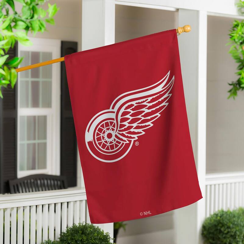 Applique Flag, House Size, Detroit Red Wings