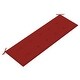 preview thumbnail 7 of 8, vidaXL Batavia Bench with Red Cushion 59.1" Solid Teak Wood