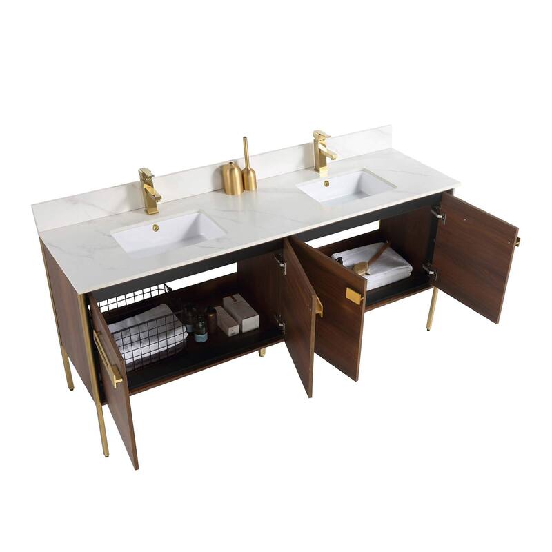Fine Fixtures Oakville Bathroom Vanity with White Ceramic Sink