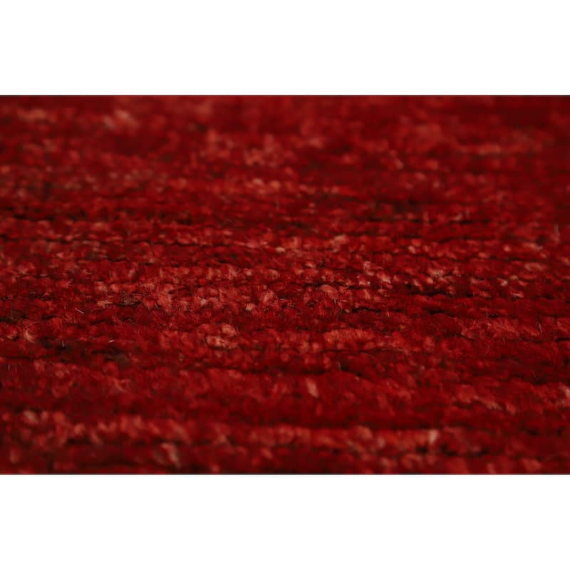 Red Tribal Geometric Moroccan Oriental Area Rug Handmade Wool Carpet - 6'7" x 9'8"
