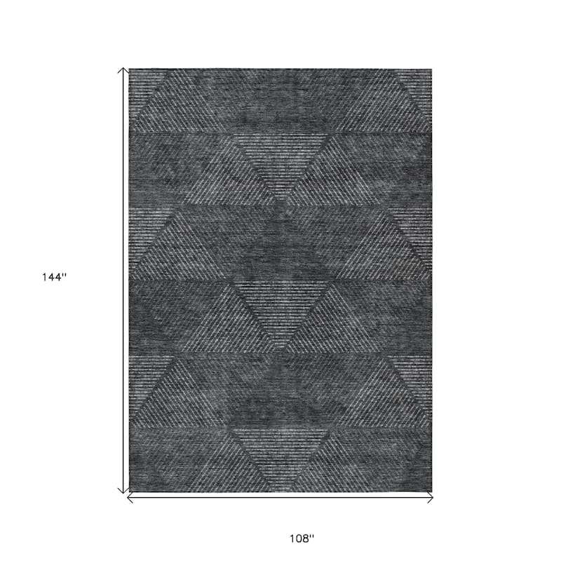 HomeRoots Geometric Transitional Rectangle Outdoor Rug