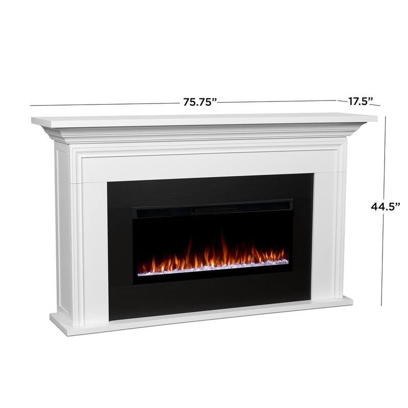 Cleo 76" Smart Landscape Electric Fireplace by Real Flame