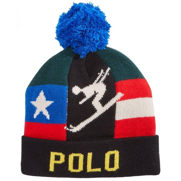 Shop Polo Ralph Lauren Mens Beanie Hat Pom Winter O S Free