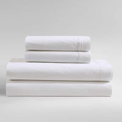 Calvin Klein Washed Cotton Percale Sheet Set