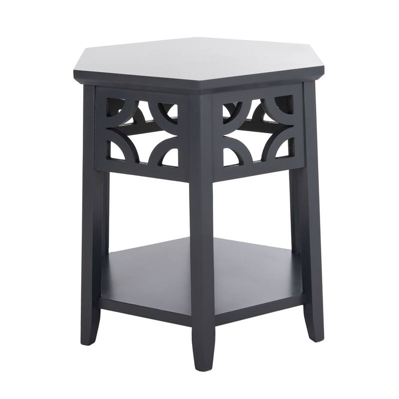 SAFAVIEH Aileen Bali Resorts Brown Hexagon End Table - 18.1" x 18.1" x 18.1" - 18Wx18Dx18H