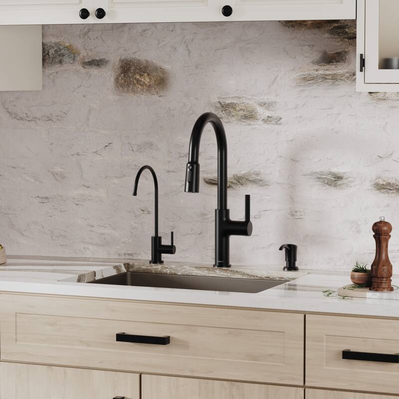 Karran Undermount 24.38 in Single Bowl Quartz Kitchen Sink