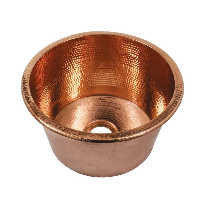 Diego Hand Hammered Copper Universal Mount Bar/ Prep Sink