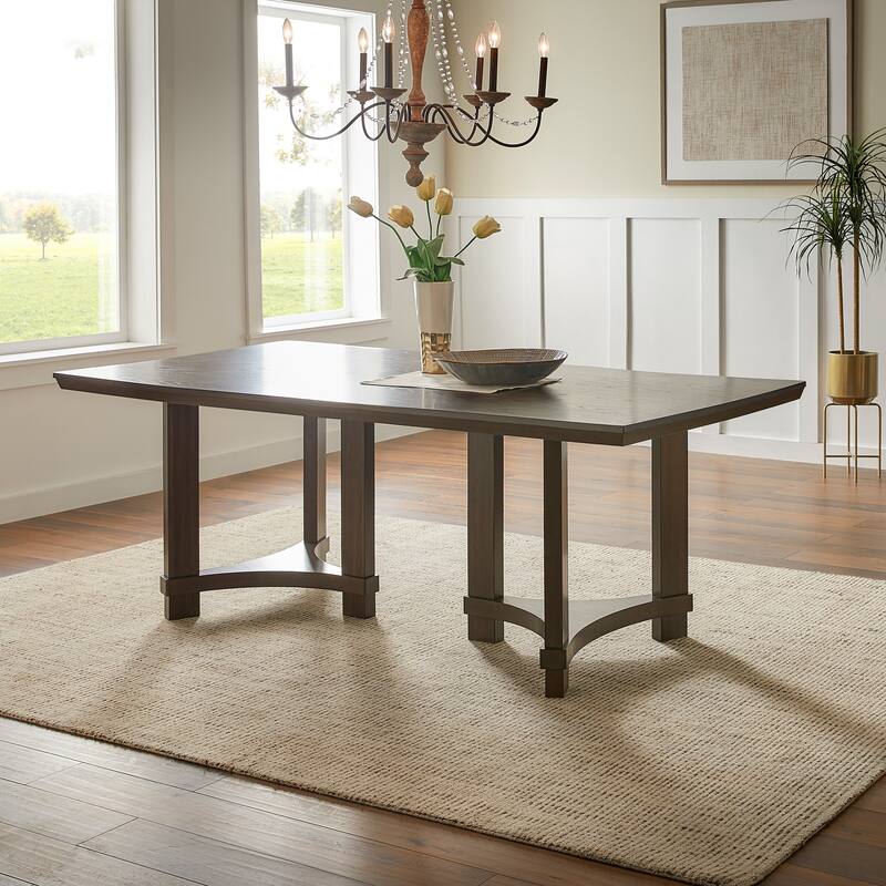 Morelia Brown Finish 84" Dining Table by iNSPIRE Q Classic