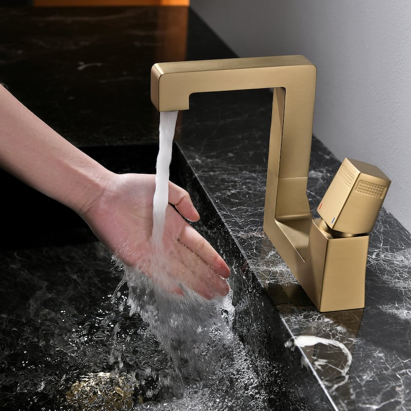 Single Handle Single Hole Bathroom Sink Faucet