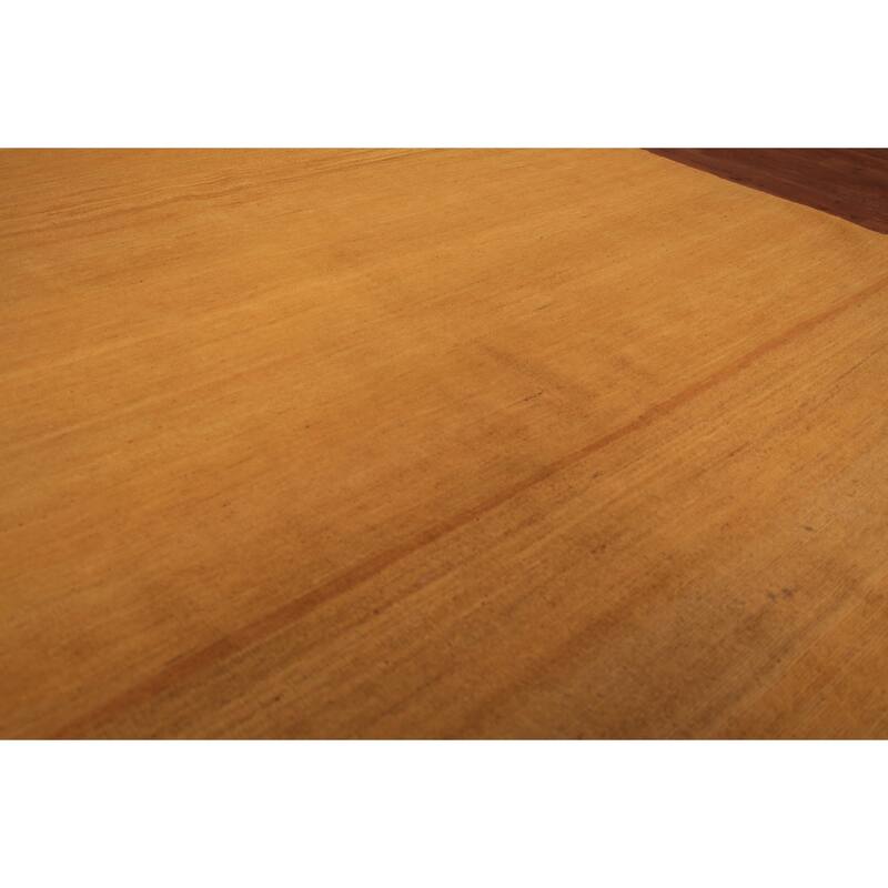 Orange & Yellow Gabbeh Modern Area Rug Hand-Knotted Wool Carpet - 6'3" x 9'4"