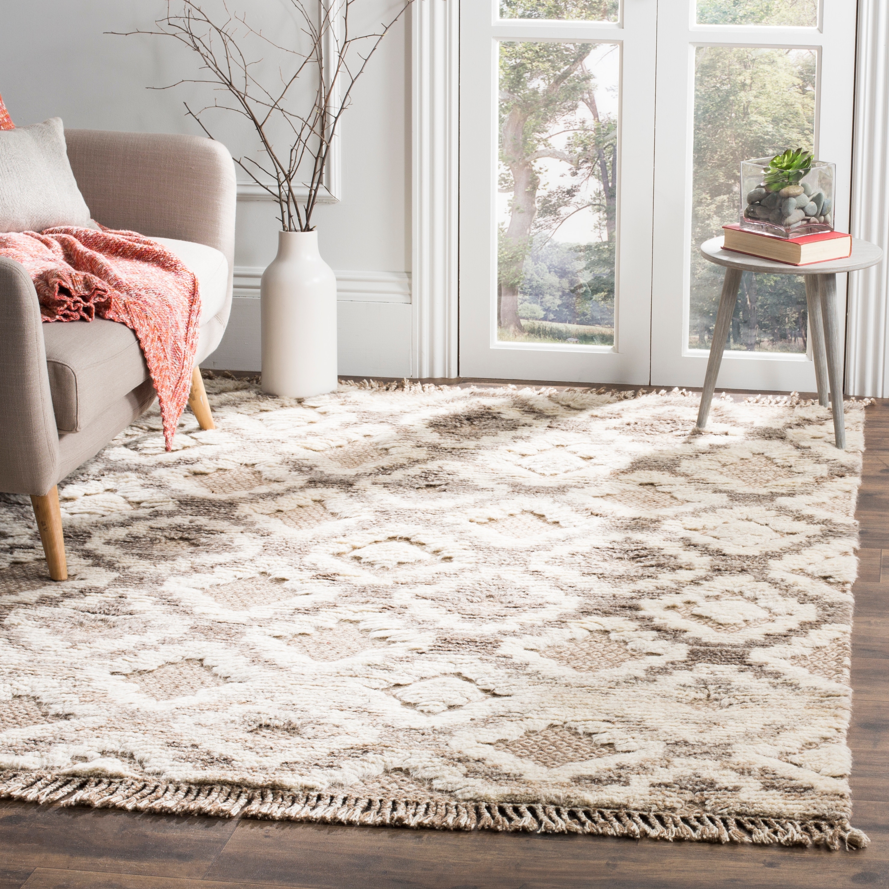 SAFAVIEH Hand-knotted Kenya Phillippa Southwestern Tribal Wool Rug