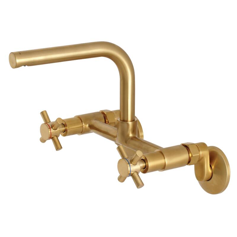 Kingston Brass Concord 1.8 GPM Wall Mounted Bridge Kitchen Faucet