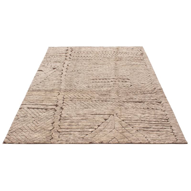 ECARPETGALLERY Hand-knotted Tangier Grey Wool Rug - 8'4 x 11'3