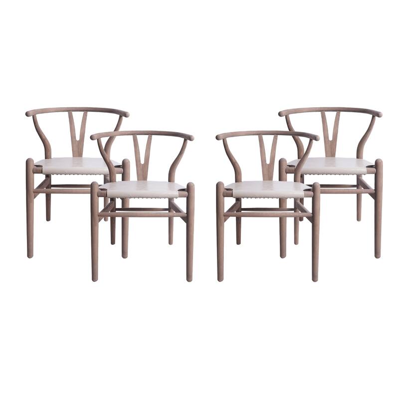 Gessford Ash Wood Dining Chairs (Set of 4) by Christopher Knight Home