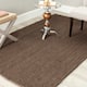 SAFAVIEH Jerneja Handmade Solid Chunky Jute Area Rug - 10' x 14' - Brown