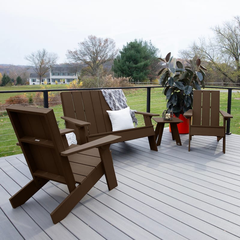 HIGHWOOD Italica Modern 4-Piece Adirondack Patio Set