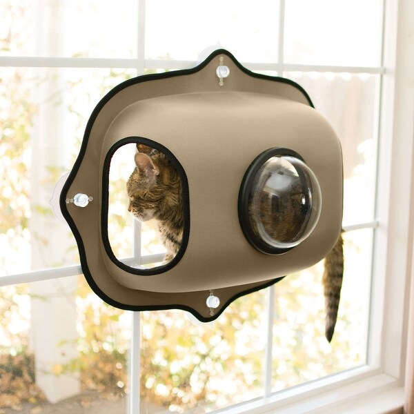 Shop K&H Pet Products EZ Mount Window Bubble Cat Pod Tan ...
