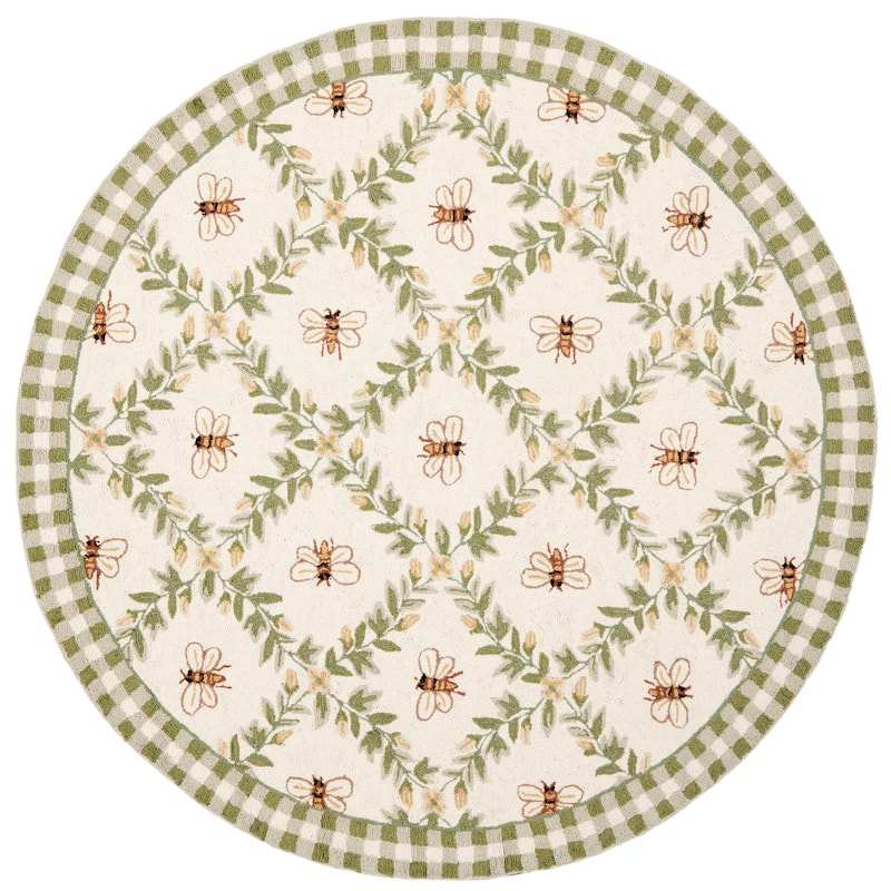 SAFAVIEH Handmade Chelsea Aubree French Country Trellis Wool Rug