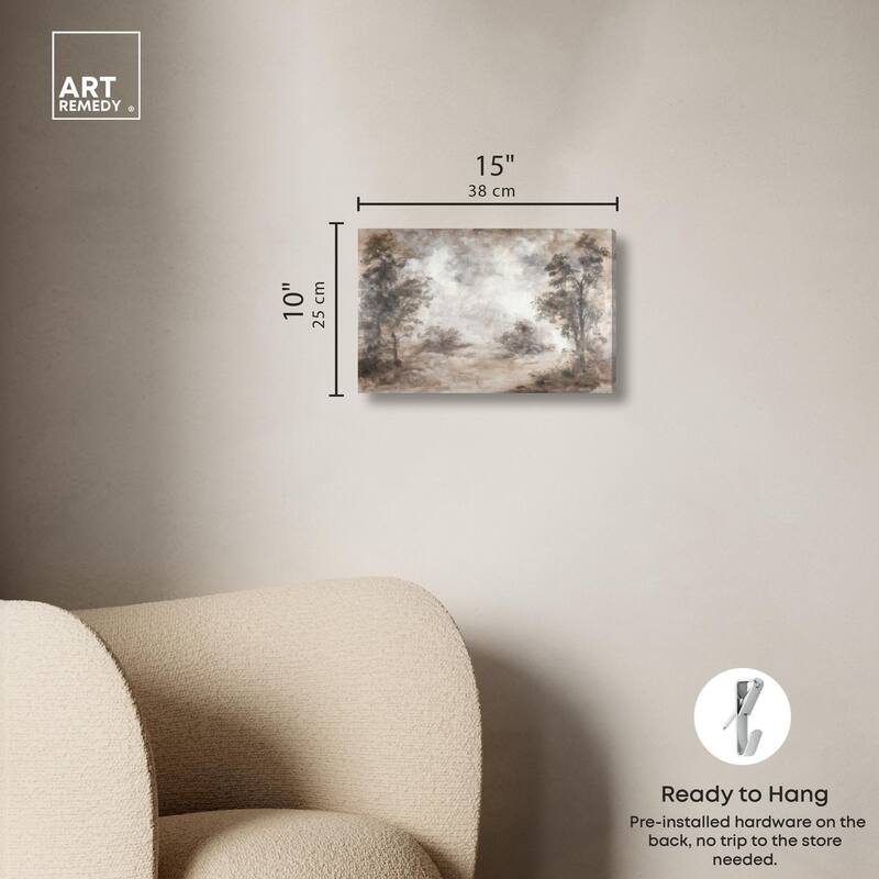 Veiled in Fog Canvas by Art Remedy, Gallery Wrapped