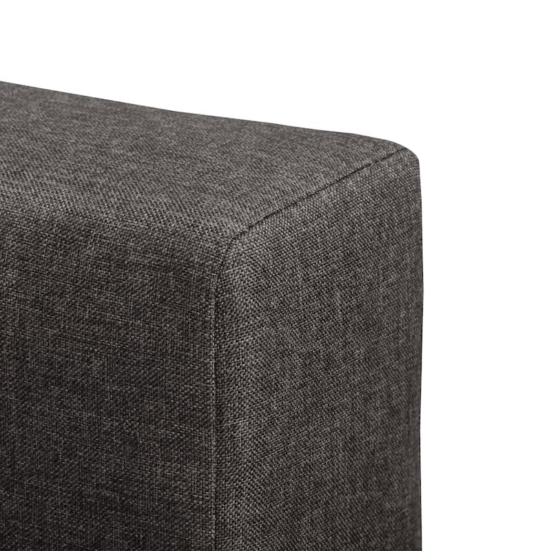 Nova Ridge Upholstered Button-Tufted Bed Frame, Full