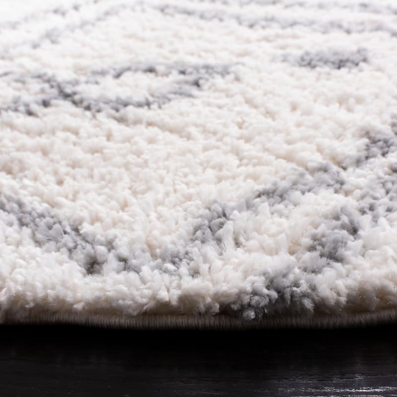 SAFAVIEH Parma Shag Mahalie Trellis 1.2-inch Thick Rug
