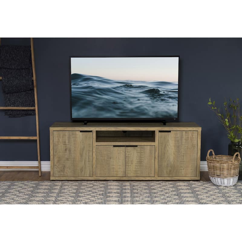 Starkey Mango 4-door TV Stand with Open Shelving