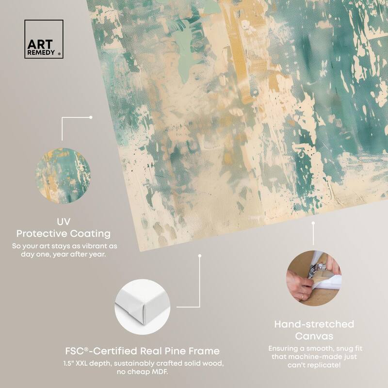 Minted Ivory II Canvas by Art Remedy, Gallery Wrapped