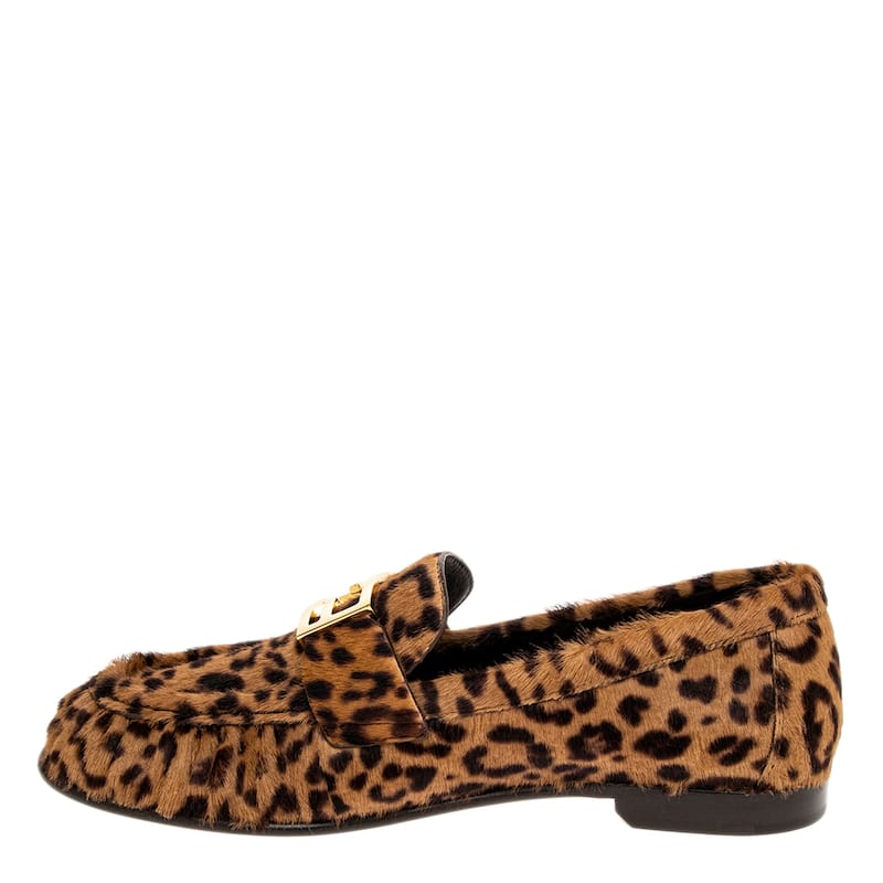 Fendi Printed Cavallino Loafers