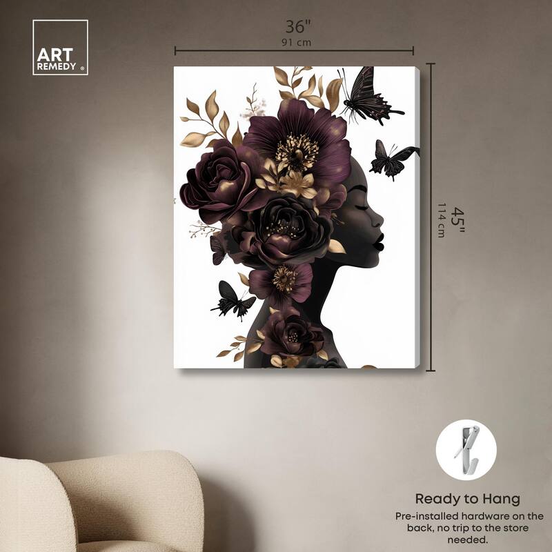 In Her Thoughts II Canvas by Art Remedy, Gallery Wrapped