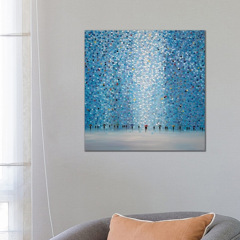 iCanvas "8 Umbrellas" by Ekaterina Ermilkina Canvas Print - 26x26x1.5