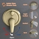 preview thumbnail 4 of 28, Wall Mount Tub Shower Faucet With Hand Shower Rainfall Shower System Set With Tub Spout Pressure Balance 10 Inch Shower Head Set