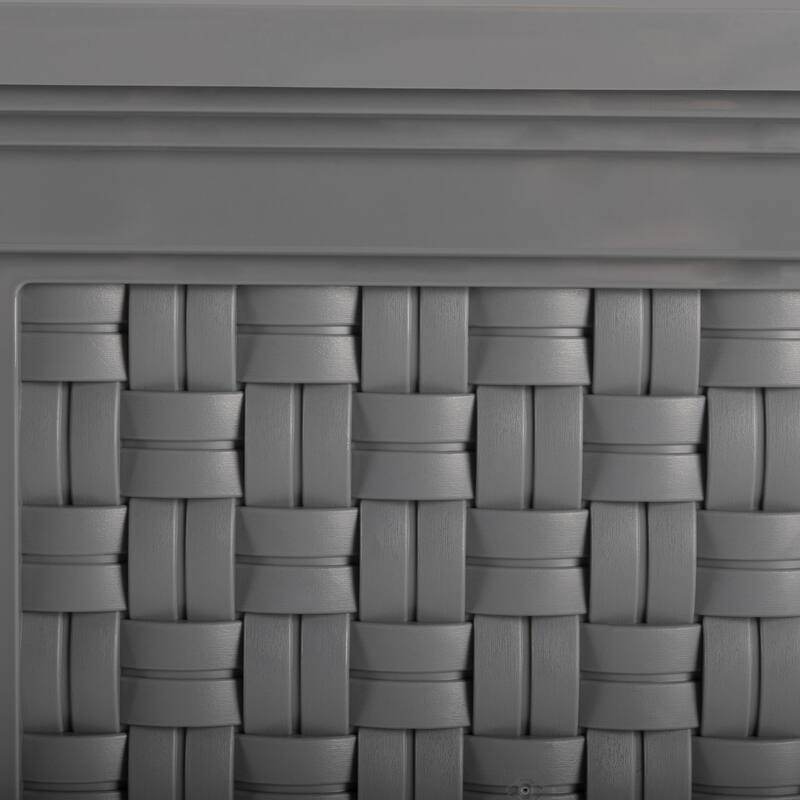 Pure Garden 14.65-in Faux Rattan Style Outdoor Planter Box