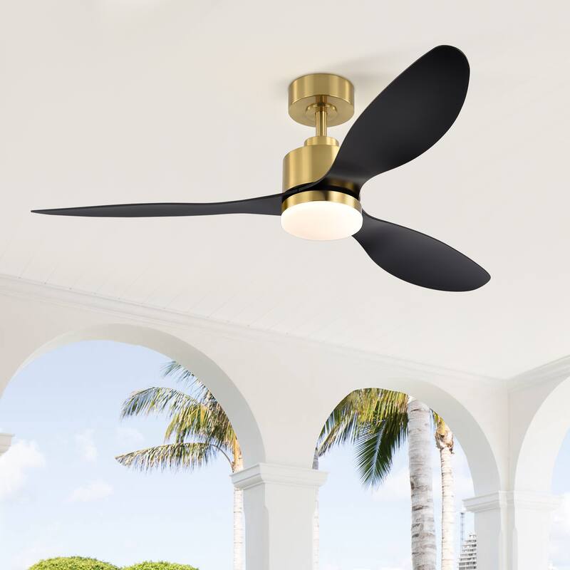 52-inch Ceiling Fans with LED Light Remote and Downrod(3-Blade)