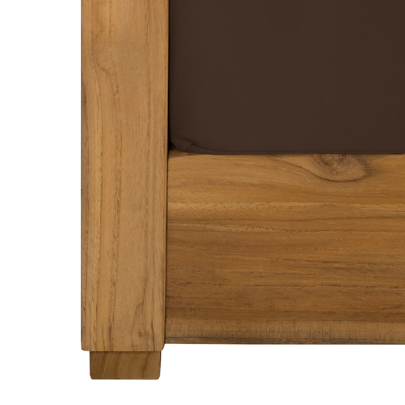 SAFAVIEH Couture Montford Brazilian Teak 2-Seat Bench - 53"W x 36"D x 27"H