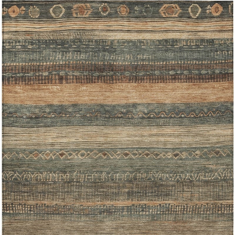 HomeRoots Aztec Transitional Rectangle Outdoor Rug