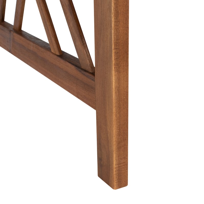 SAFAVIEH Outdoor Fontana 4-piece Acacia Wood Patio Conversation Set