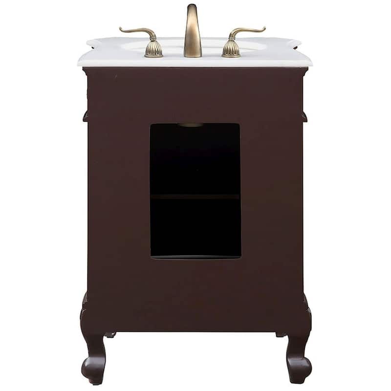 Elegant Lighting VF-1031-VW Berkshire 24" Free Standing Single Basin