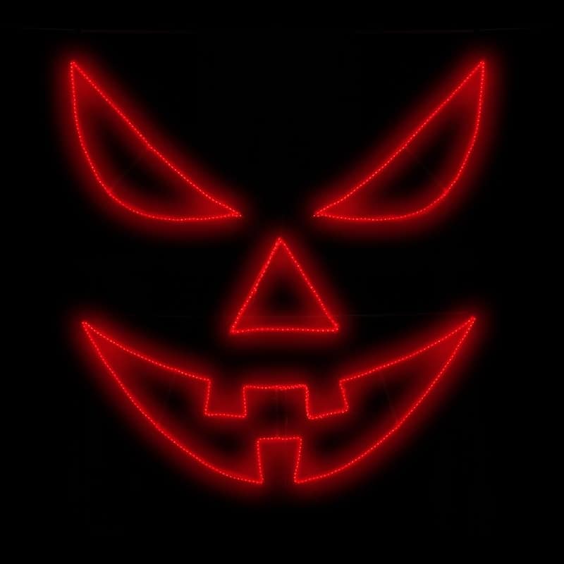 Dynamic RGBWW LED Sinister Pumpkin Face
