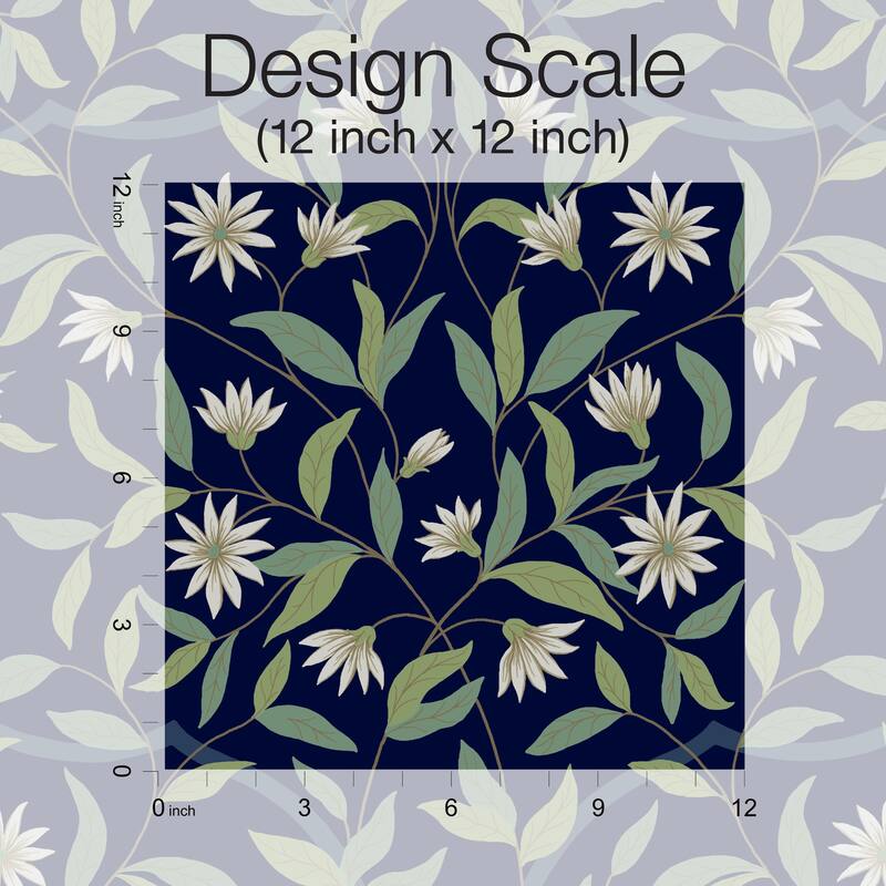 Norwalk Jasmine 27 in. x 27 ft. = 60.75 sq. ft Wallpaper Roll